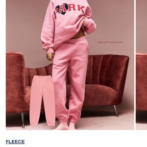Park Pink Fleece Joggers